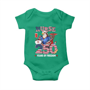 Bald Eagle Nurse 250 Years Of Freedom Baby Onesie Patriotic American Nurse Gift TS12 Irish Green Print Your Wear