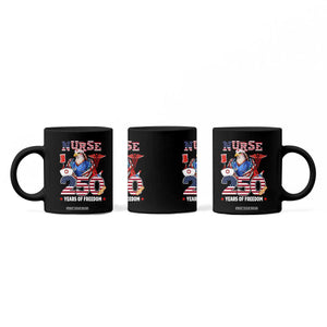 Bald Eagle Nurse 250 Years Of Freedom Coffee Mug Patriotic American Nurse Gift TS12 Print Your Wear
