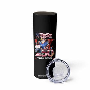 Bald Eagle Nurse 250 Years Of Freedom Skinny Tumbler Patriotic American Nurse Gift TS12 Print Your Wear