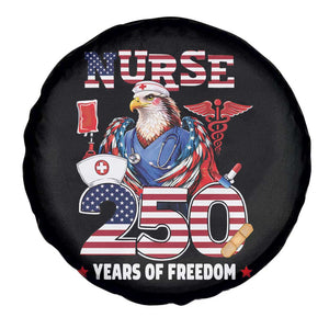 Bald Eagle Nurse 250 Years Of Freedom Spare Tire Cover Patriotic American Nurse Gift TS12 Print Your Wear