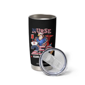 Bald Eagle Nurse 250 Years Of Freedom Tumbler Cup Patriotic American Nurse Gift TS12 Print Your Wear