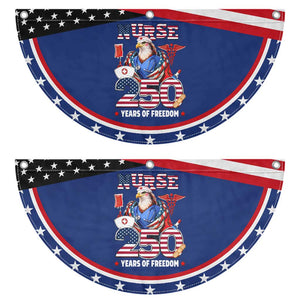 Bald Eagle Nurse 250 Years Of Freedom Patriotic Fan Flag American Nurse Gift