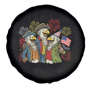 Funny Founding Fathers Eagle Spare Tire Cover 250th Anniversary America Patriotic Gift TS12 Print Your Wear