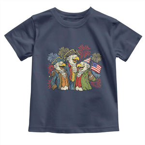 Funny Founding Fathers Eagle Toddler T Shirt 250th Anniversary America Patriotic Gift TS12 Navy Print Your Wear