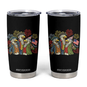Funny Founding Fathers Eagle Tumbler Cup 250th Anniversary America Patriotic Gift TS12 Black Print Your Wear