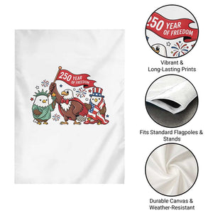 Cute Patriotic Eagle 250 Years Of Freedom Garden Flag American Pride Gift TS12 Print Your Wear