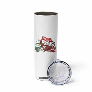 Cute Patriotic Eagle 250 Years Of Freedom Skinny Tumbler American Pride Gift TS12 Print Your Wear