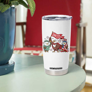 Cute Patriotic Eagle 250 Years Of Freedom Tumbler Cup American Pride Gift TS12 Print Your Wear