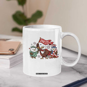 Cute Patriotic Eagle 250 Years Of Freedom Coffee Mug American Pride Gift TS12 Print Your Wear