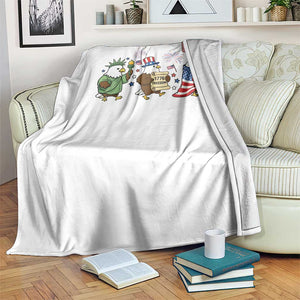 Adorable Patriotic Eagle 250 Years Of Freedom Throw Blanket USA Anniversary Gift TS12 Print Your Wear