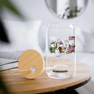 Adorable Patriotic Eagle 250 Years Of Freedom Glass Can USA Anniversary Gift TS12 Print Your Wear