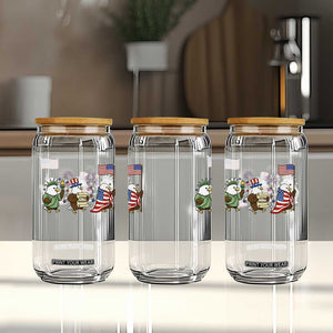 Adorable Patriotic Eagle 250 Years Of Freedom Glass Can USA Anniversary Gift TS12 Print Your Wear
