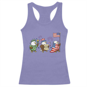 Adorable Patriotic Eagle 250 Years Of Freedom Racerback Tank Top USA Anniversary Gift TS12 Violet Print Your Wear