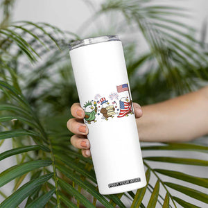 Adorable Patriotic Eagle 250 Years Of Freedom Skinny Tumbler USA Anniversary Gift TS12 Print Your Wear