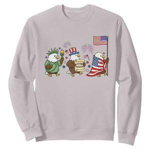 Adorable Patriotic Eagle 250 Years Of Freedom Sweatshirt USA Anniversary Gift TS12 Ice Gray Print Your Wear