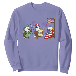 Adorable Patriotic Eagle 250 Years Of Freedom Sweatshirt USA Anniversary Gift TS12 Violet Print Your Wear