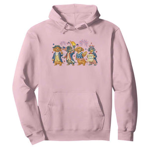 Patriotic Wiener Dog 250th Anniversary Hoodie Dachshund Lover Gift TS12 Light Pink Print Your Wear