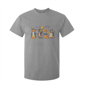 Patriotic Wiener Dog 250th Anniversary T Shirt For Kid Dachshund Lover Gift TS12 Sport Gray Print Your Wear