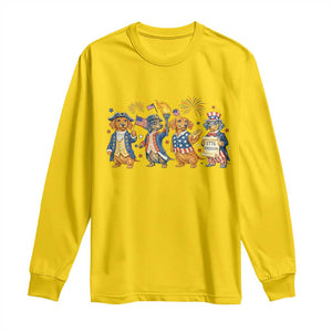 Patriotic Wiener Dog 250th Anniversary Long Sleeve Shirt Dachshund Lover Gift TS12 Daisy Print Your Wear