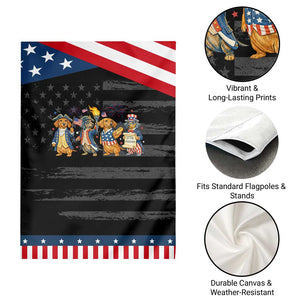 Patriotic Wiener Dog 250th Anniversary Garden Flag Dachshund Lover Gift TS12 Print Your Wear