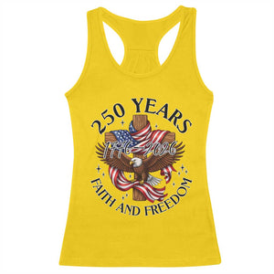250 Years Faith And Freedom Racerback Tank Top Patriotic Christian Eagle TS12 Daisy Print Your Wear