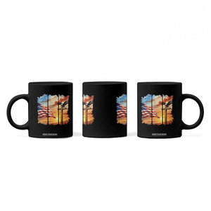 Faith And Freedom Christian American Flag Eagle Coffee Mug American Faith Pride TS12 Print Your Wear