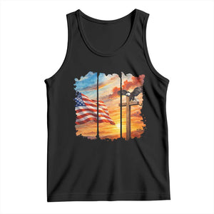 Faith And Freedom Christian American Flag Eagle Tank Top American Faith Pride TS12 Black Print Your Wear
