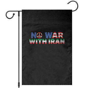 No War USA Iran Flag Garden Flag Iranian Freedom Peace Advocate Gift TS12 Black Print Your Wear