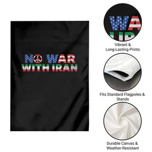 No War USA Iran Flag Garden Flag Iranian Freedom Peace Advocate Gift TS12 Print Your Wear