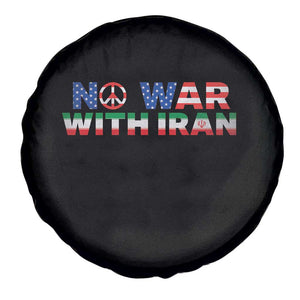 No War USA Iran Flag Spare Tire Cover Iranian Freedom Peace Advocate Gift TS12 Print Your Wear