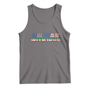 No War USA Iran Flag Tank Top Iranian Freedom Peace Advocate Gift TS12 Deep Heather Print Your Wear