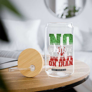 No Us Israel War On Iran Glass Can Anti War Political Protest Statement TS12 Print Your Wear