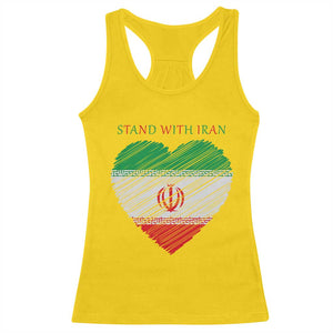Stand With Iran Racerback Tank Top Anti War Political Protest Statement TS12 Daisy Print Your Wear