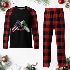 I Stand With Iran Plaid Pajama Set Support Iranian People For Peace TS12 Buffalo Plaid Print Your Wear