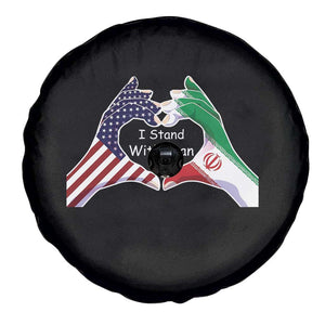I Stand With Iran Spare Tire Cover Support Iranian People For Peace TS12 Print Your Wear