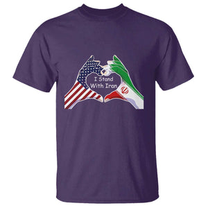 I Stand With Iran T Shirt Support Iranian People For Peace TS12 Purple Print Your Wear