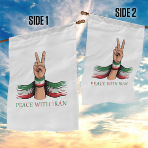 Peace With Iran Garden Flag Support Iranian People For Peace TS12 Print Your Wear