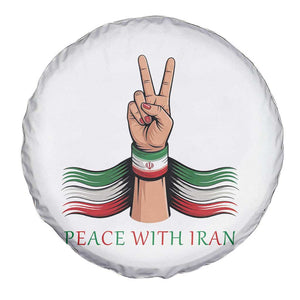 Peace With Iran Spare Tire Cover Support Iranian People For Peace TS12 Print Your Wear