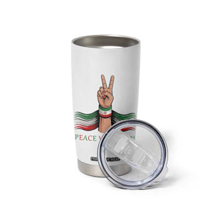 Peace With Iran Tumbler Cup Support Iranian People For Peace TS12 Print Your Wear
