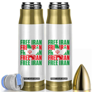 Freedom Dove Flag Bullet Tumbler Peaceful Iran Support TS12 White Print Your Wear