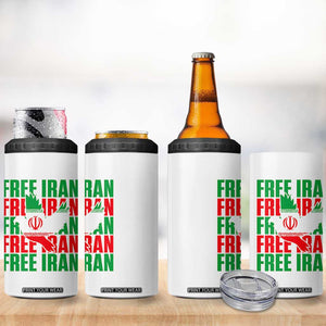 Freedom Dove Flag 4 in 1 Can Cooler Tumbler Peaceful Iran Support TS12 Print Your Wear