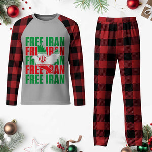 Freedom Dove Flag Plaid Pajama Set Peaceful Iran Support TS12 Buffalo Plaid Print Your Wear