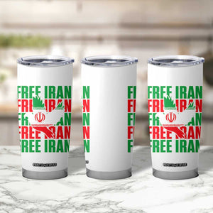 Freedom Dove Flag Tumbler Cup Peaceful Iran Support TS12 Print Your Wear
