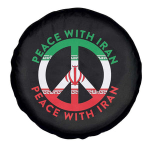 Peace With Iran Spare Tire Cover Not War In Middle East TS12 Print Your Wear