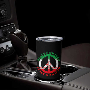 Peace With Iran Tumbler Cup Not War In Middle East TS12 Print Your Wear