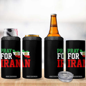 Pray For Iran 4 in 1 Can Cooler Tumbler Anti War Protest Apparel Gift TS12 Print Your Wear