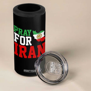 Pray For Iran 4 in 1 Can Cooler Tumbler Anti War Protest Apparel Gift TS12 Print Your Wear