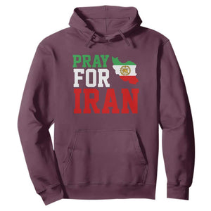 Pray For Iran Hoodie Anti War Protest Apparel Gift TS12 Maroon Print Your Wear