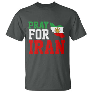 Pray For Iran T Shirt Anti War Protest Apparel Gift TS12 Dark Heather Print Your Wear