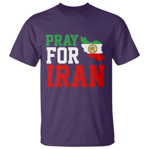 Pray For Iran T Shirt Anti War Protest Apparel Gift TS12 Purple Print Your Wear